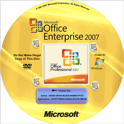Microsoft Office Enterprise 2007 Product Key